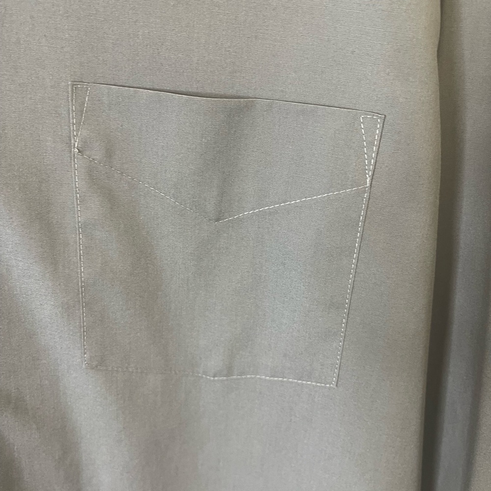 Stafford Gray Casual Button Down Shirt - Picture 3 of 11